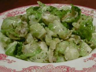 Sauteed Brussels Sprouts Leaves