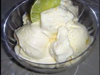 Orange & Lime Ice-Cream (No Eggs, No Ice-Cream Maker)