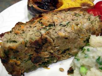 Low-Fat Turkey-in-the-Garden Meatloaf