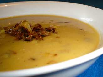 Split Pea Soup With Caramelized Onions and Cumin Seed