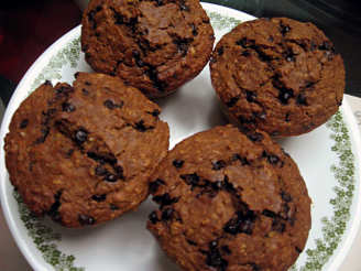 Molasses Oatmeal Chocolate Chip Muffins