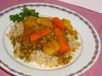Pea Curry With Carrots and Potatoes
