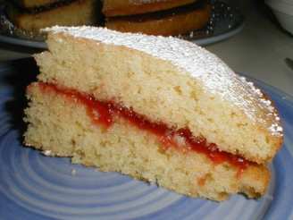 Traditional British Victorian Sandwich Sponge Cake