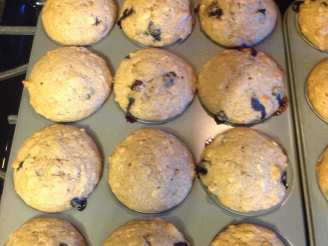 Blueberry banana nut muffins
