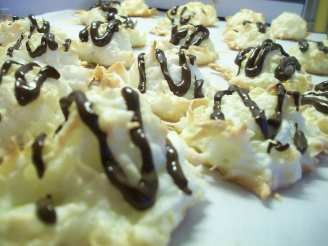 Coconut Macaroons With a Chocolate Topping