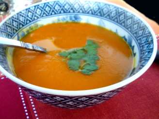 Moroccan Spiced Squash and Carrot Soup