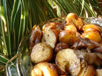 Balsamic Roasted Onions and Potatoes