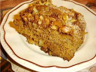 Fresh Apple Cake With Nut Topping