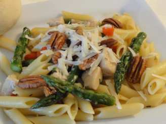 Asparagus Pasta With Toasted Pecans