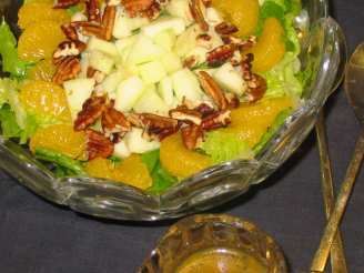 Spinach/Romaine Salad With Poppy Seed Dressing & Mandarin Or