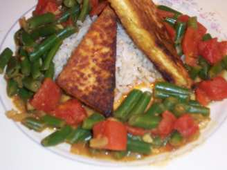 Curried Tofu and Green Beans