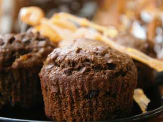 Cocoa Applesauce-Raisin Muffins