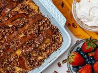 Baked French Toast Casserole With Maple Syrup