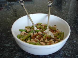 Beans and Sugar Snap Peas With Lemon & Capers