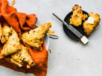 Bacon, Egg and Cheddar Scones