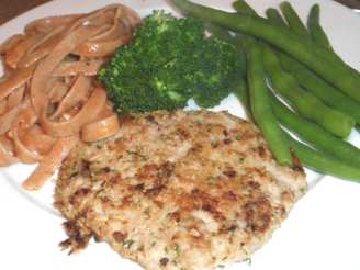 Veal Schnitzel With Herb and Cheese Crust