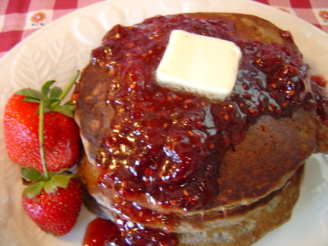 Buttermilk Buckwheat Pancakes With Summer Fruit Syrup