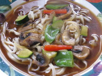 Buckwheat Noodles and Oriental Style Soup