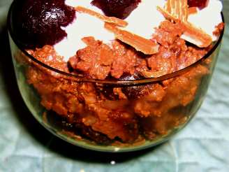 Rich Chocolate Cherry Brown Rice Pudding