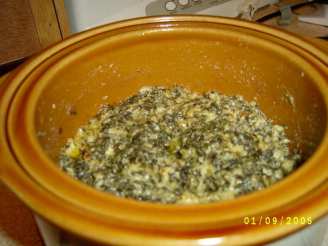 Crock Pot Cheesy Spinach