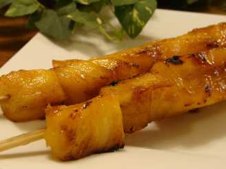 Grilled Pineapple Kebabs With Tequila-Brown Sugar Glaze
