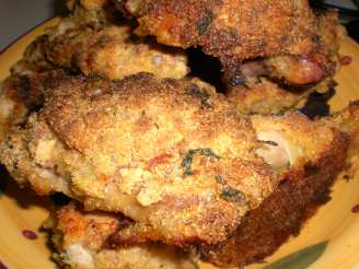 Oven Fried Corn Muffin Chicken