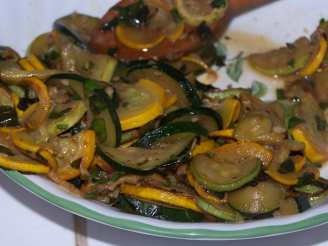 Smothered Yellow Squash With Basil