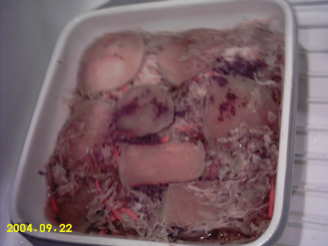 Microwave Pork Chops and Cabbage Casserole