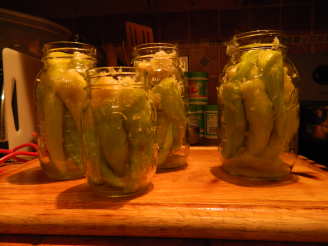 Cabbage Stuffed Hot Banana Peppers - Canning