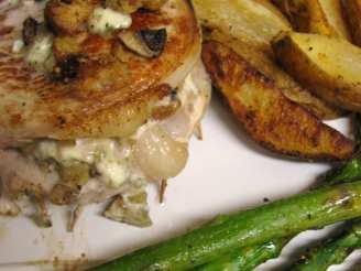 Roquefort-stuffed Pork Chops