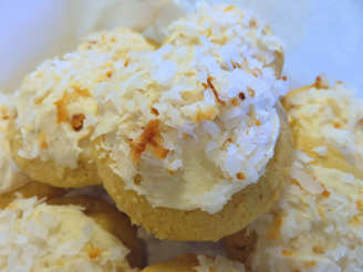Coconut Cloud Cookies With Brown Butter Frosting