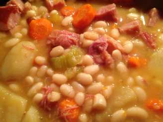 Navy Bean With Ham Soup, by Heather N.