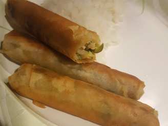 Vegetable (With Shrimp and Ground Chicken) Egg Roll