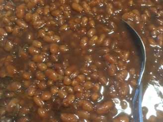 Crock Pot Beans in Molasses