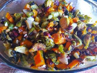 Roasted Brussels Sprout & Butternut Squash Salad