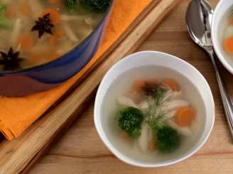 Flu Fighter Chicken Soup With Garlic and Star Anise
