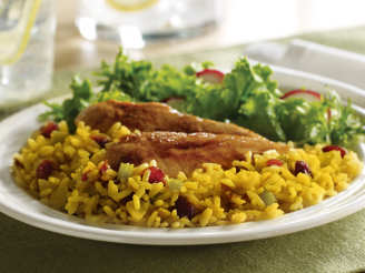 Chicken and Rice Skillet With Cranberries