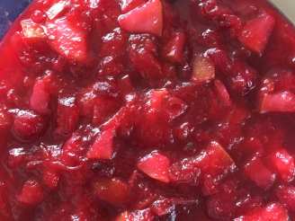 Thanksgiving Pear and Ginger Cranberry Sauce