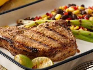 Grilled Mojito Lime Pork Chops