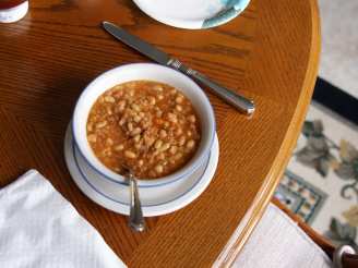 Ham and Navy Bean Soup Using Chipped Black Forest Ham