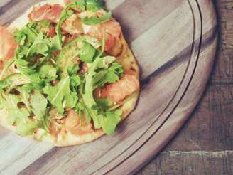 Grilled Grapefruit and Honey Chili Flatbread