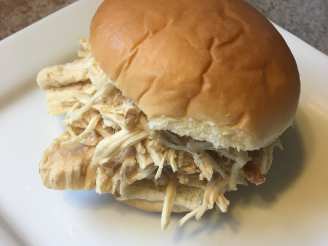 Slow Cooker Beer Braised Onion Soup Chicken Sandwiches