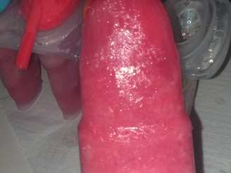 Strawberry-Lemon Frozen Popsicles