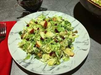 SHAVED BRUSSELS SPROUTS SALAD