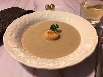 SCALLOPS and ROASTED CHESTNUT SOUP