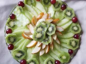 Kiwi Fruit Salad With Honey Drizzle