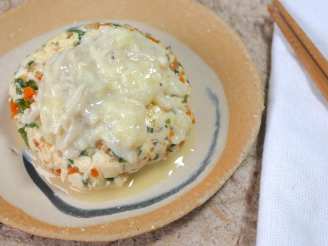 Steamed Tofu Balls With White Sauce