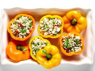 COUSCOUS & FRESH HERB STUFFED PEPPERS RECIPE