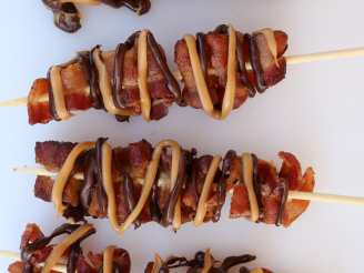Chocolate, Peanut Butter & Classic Bacon Skewers