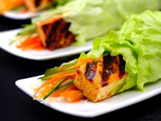 Bulgogi-Spiced Tofu Wraps With Kimchi Slaw